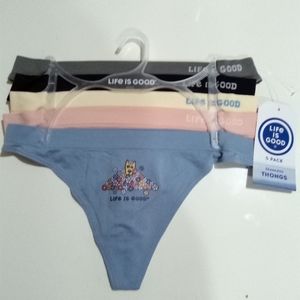 New Arrivals life is good seamless Thongs for kids